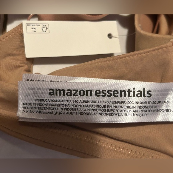 NWT Amazon Essentials Women's Classic T-Shirt Bra 34C - Picture 6 of 6